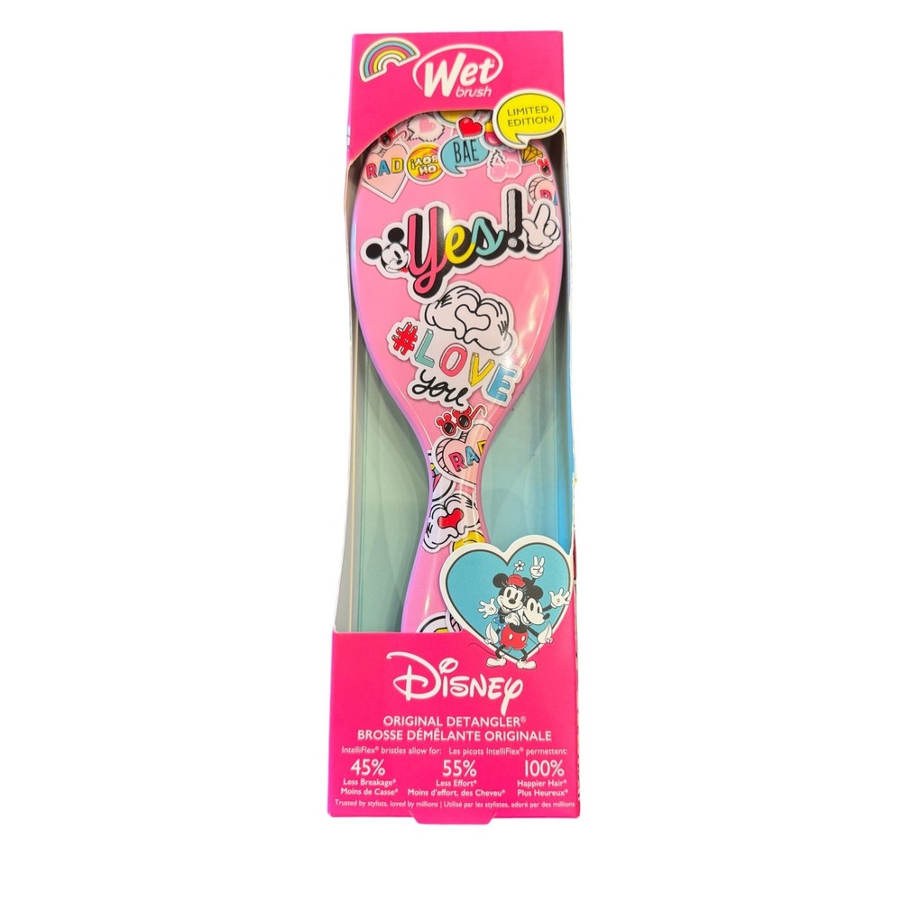 Wet Brush Disney Mickey Mouse Original Detangler Hair Brush Pink Limited Edition
